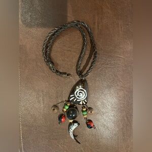 Bohemian Spiral Pendant Necklace